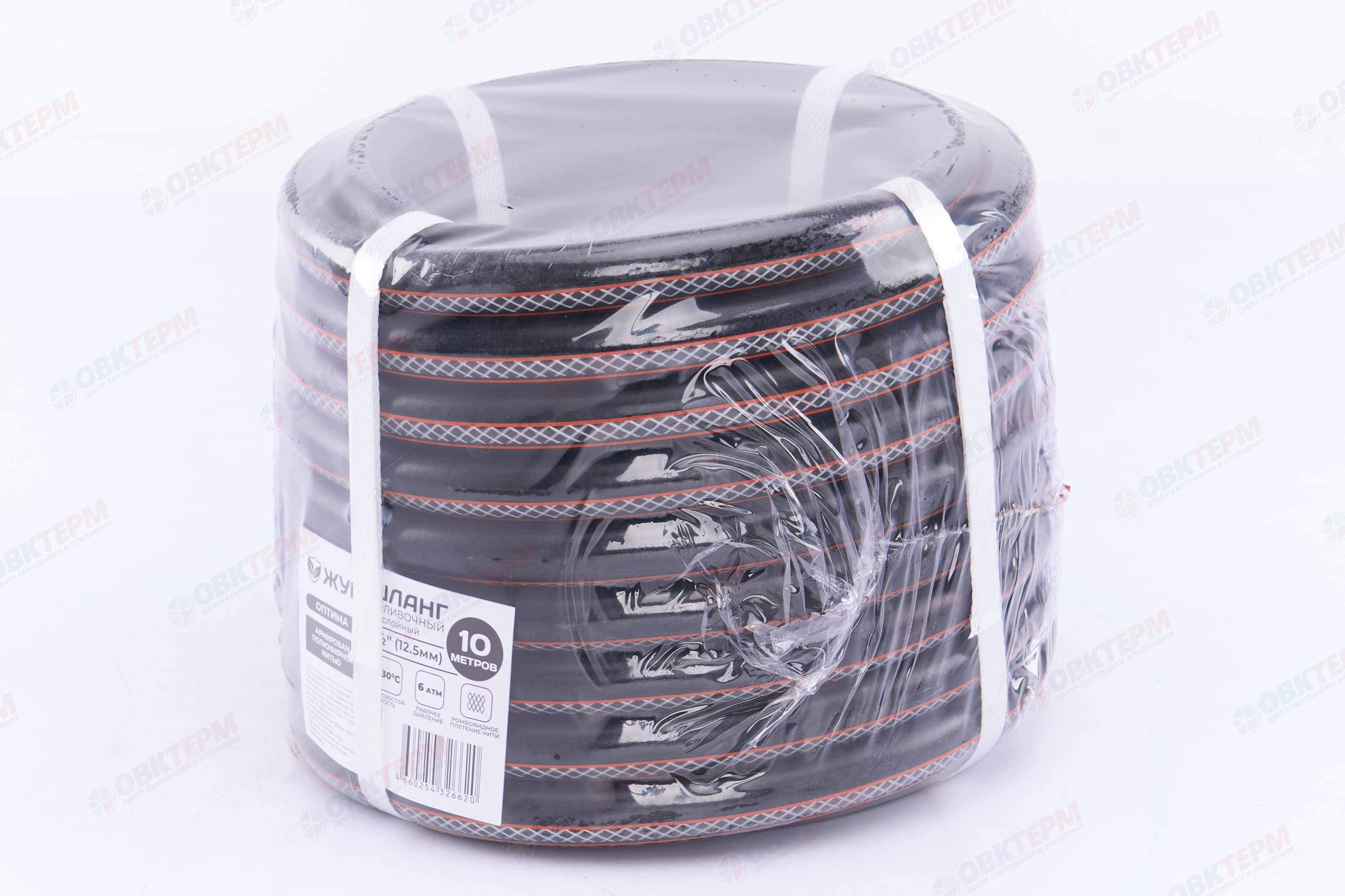 Шланг поливочный резиновый ТЭП  Жук Оптима 1/2"  3-слойный (Бухта 10м) - Изображение №2