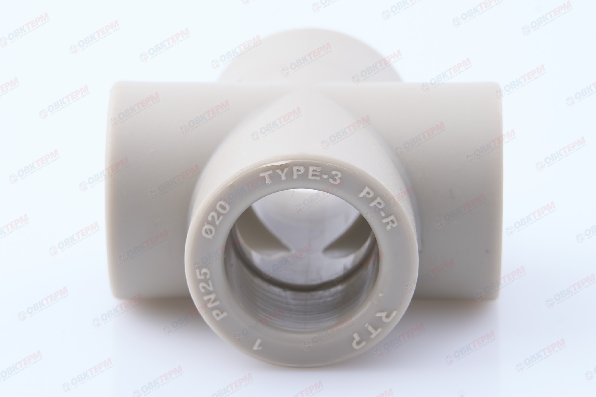 Крестовина  20  СЕРАЯ PP-R    (RTP)    (125/25) - Изображение №3
