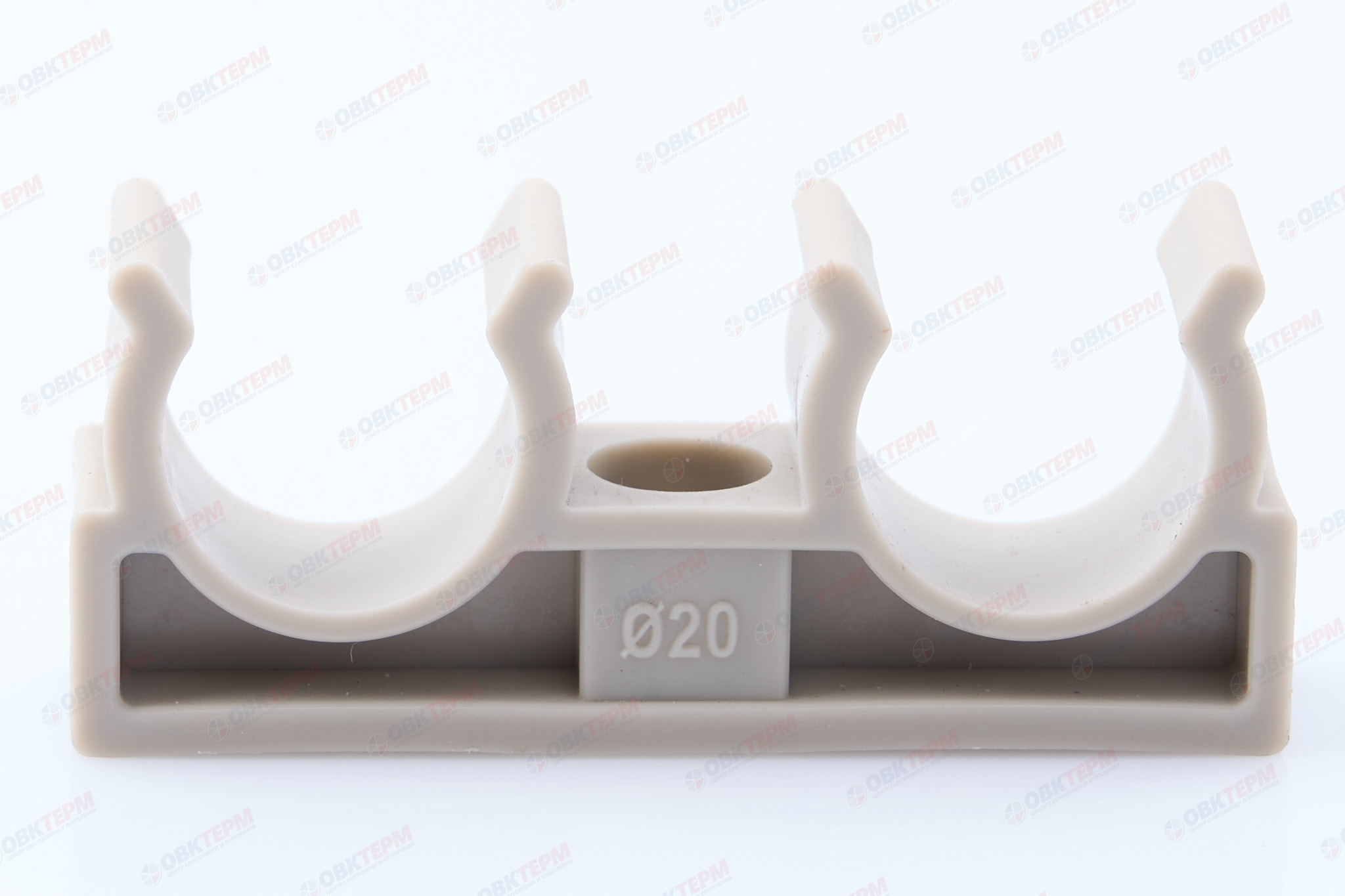 Крепление двойное  20  СЕРОЕ PP-R    (RTP)    (180/30) - Изображение №3