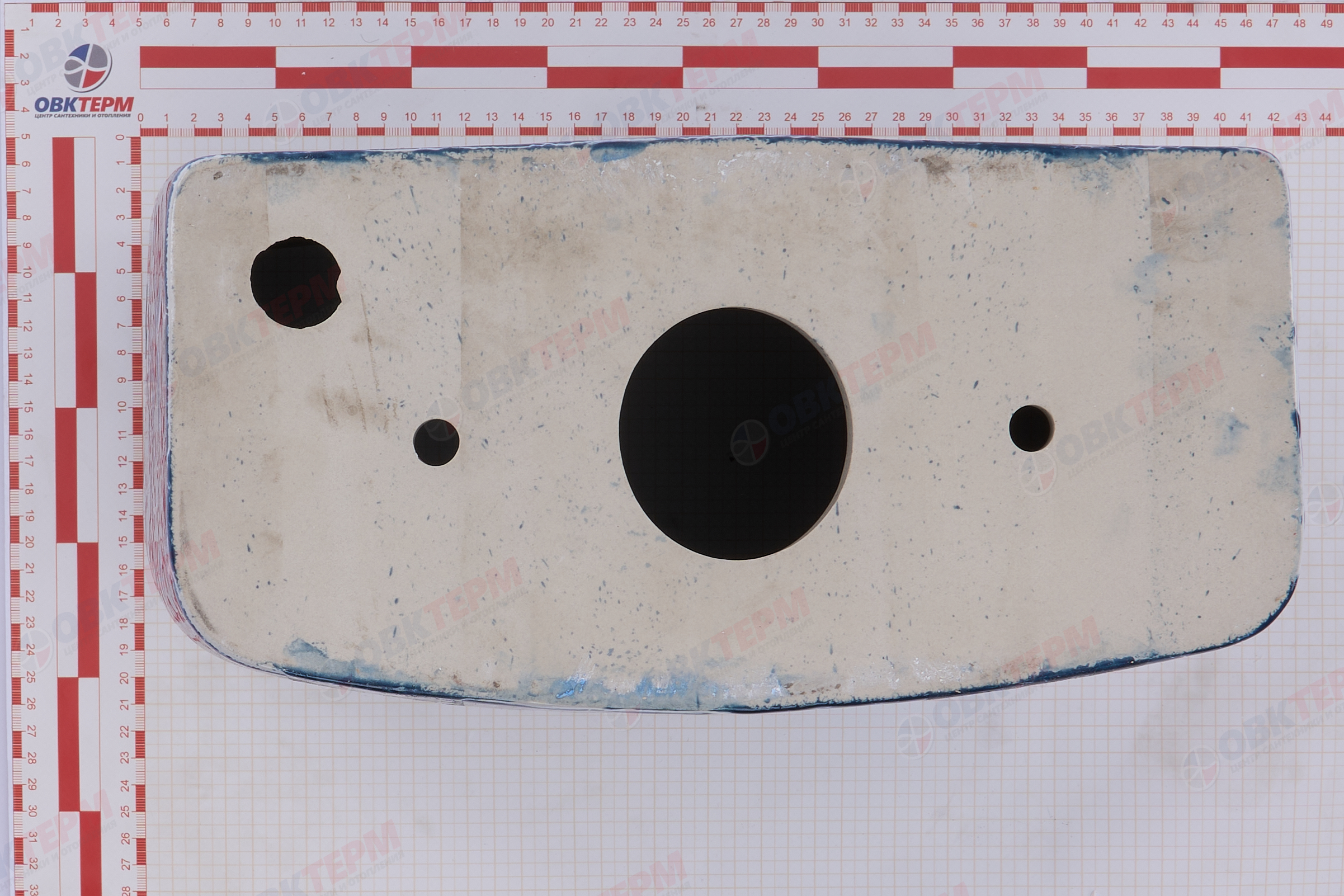 ROSA Бачок "Уют" СИНИЙ КРАКЕЛЮР (унитаз УЮТ), нижний подвод (155мм) - миниатюра №6