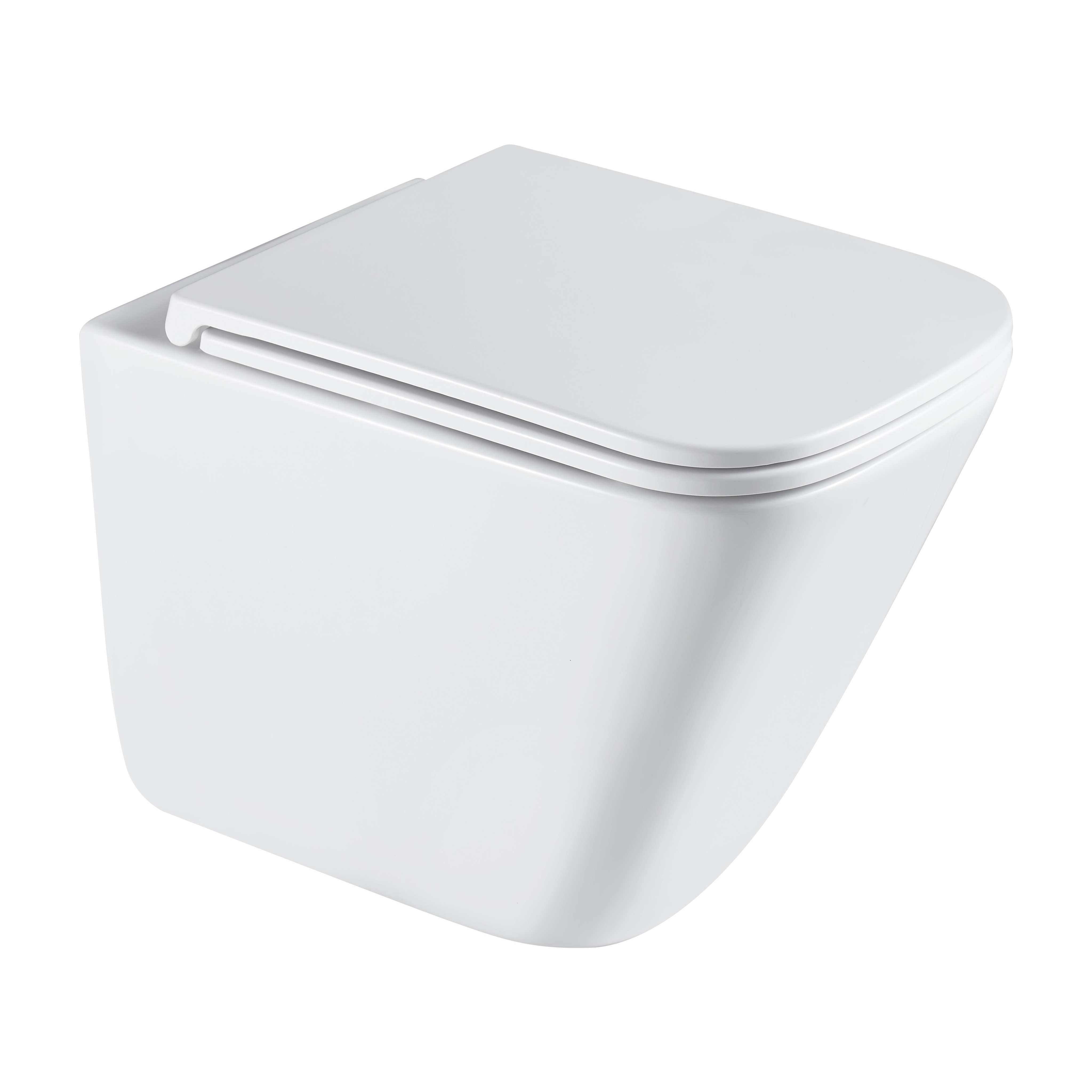 Унитаз подвесной OVA BLANC Tornado,с сиденьем дюропласт, белый 490*340*385 L - Изображение №3