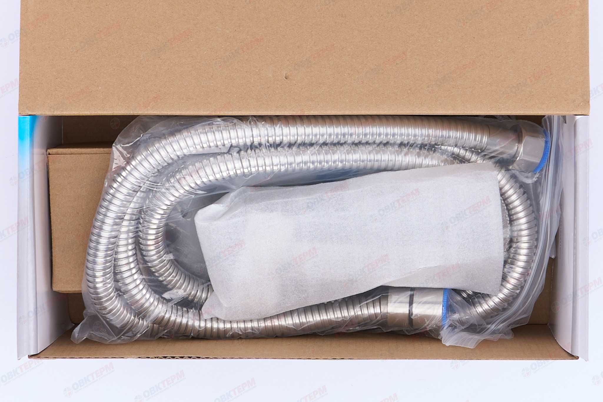 Смеситель с гигиеническим душем MIXXUS KUB-222 нерж/сталь (12 шт/ящ) - миниатюра №6