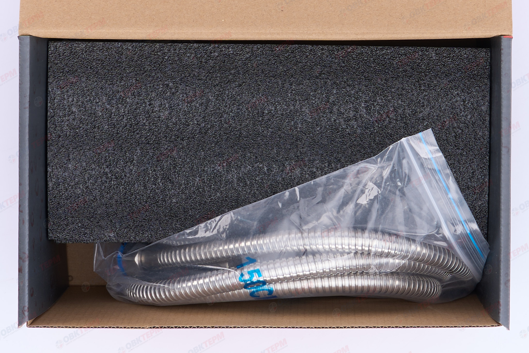 Смеситель с гигиеническим душем AKSA SIM-09-16 нерж/сталь (с лейкой) (12 шт ящик) - Изображение №5