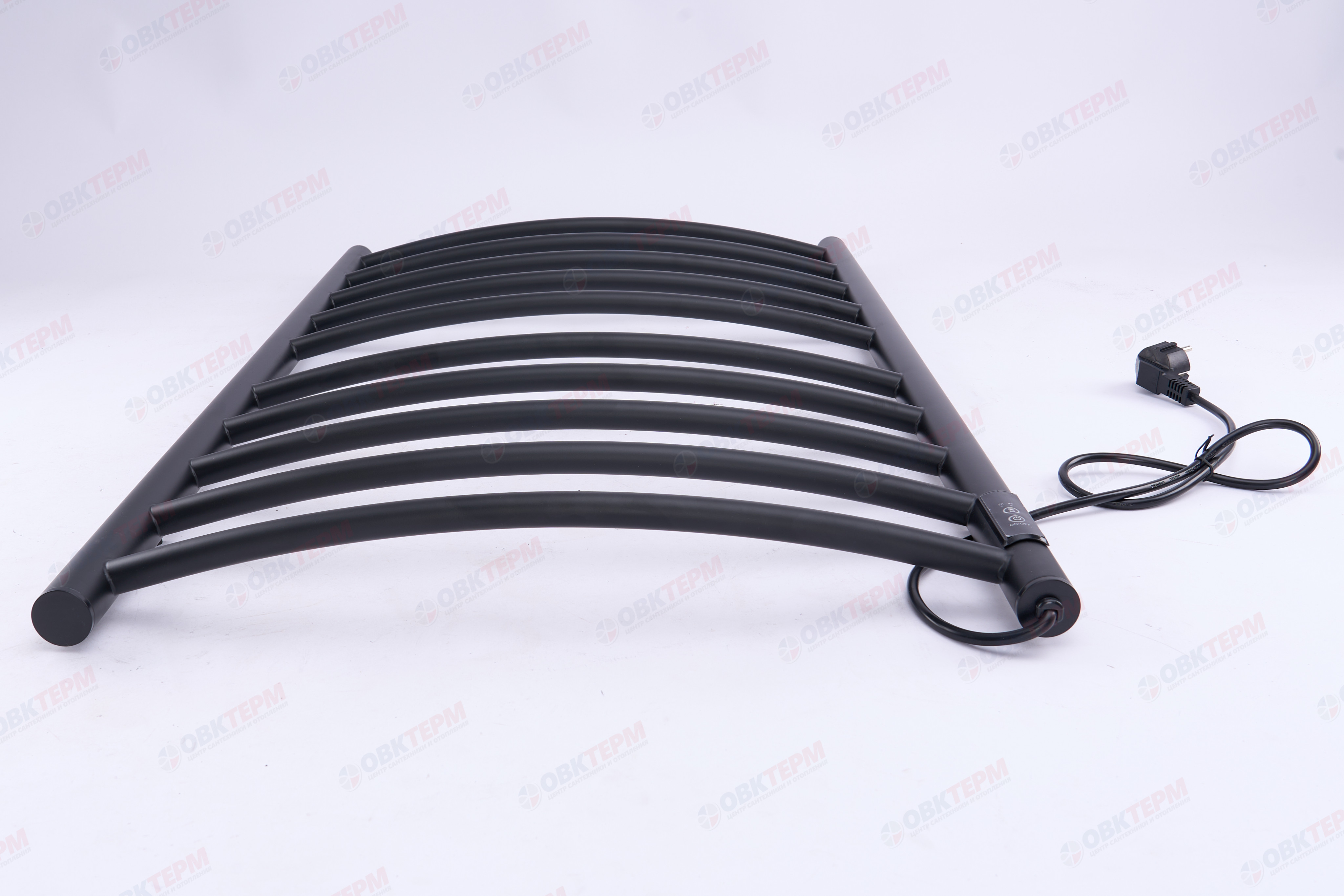 ZERIX EPF/EPS-5386R-10T Полотенцесушитель НЕРЖ 135W, 220-240V с таймером (цв.черный) 520*860мм - Изображение №3