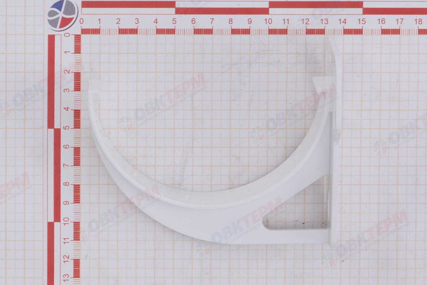 Кронштейн желоба slider Классика 120 ПВХ Grand Line белый (RAL 9003) (уп. 100шт) - Изображение №5