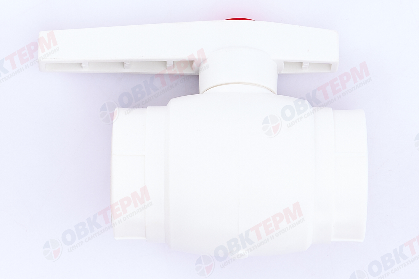 Кран  шаровый  полнопроходной 50  (латунный  шар)    БЕЛЫЙ PP-R   (RTP)    (6/1) - миниатюра №2