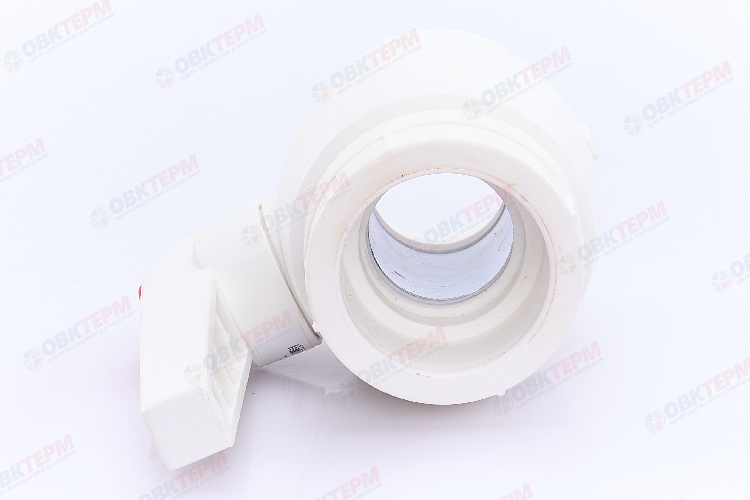 Кран  шаровый  полнопроходной 50  (латунный  шар)    БЕЛЫЙ PP-R   (RTP)    (6/1) - миниатюра №5