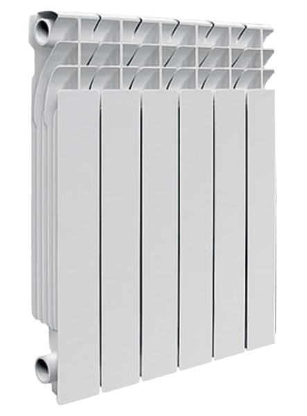 Радиатор алюминиевый       500/80 INTEGRAL (сборка по   6 секций, 120 Вт, 0,72 кг, ГОСТ 31311-2005) - Изображение №1