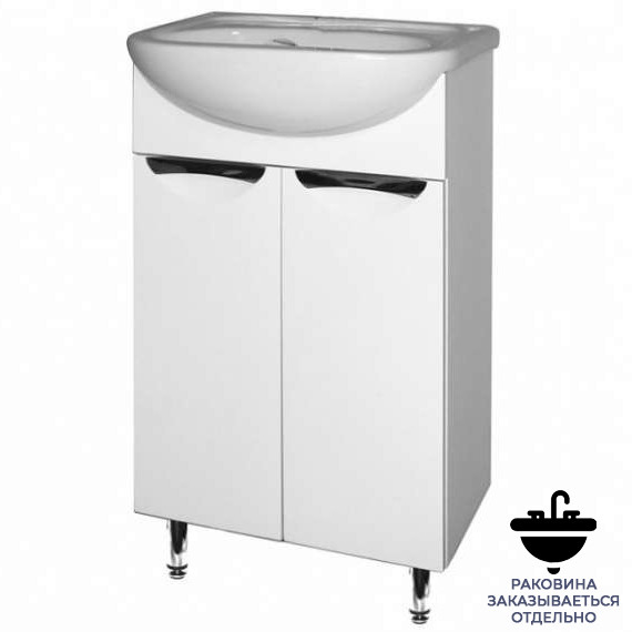 Тумба напольная  50 Престиж белая (ум. Аттика 50) Flamenco (В810хШ470хГ285) - изображение №1