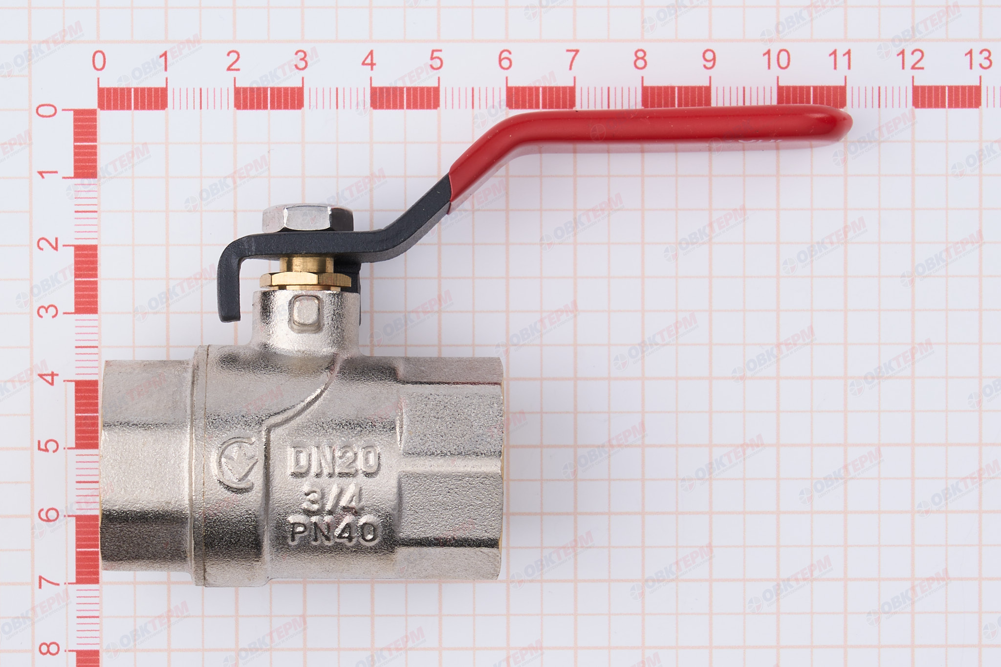 Кран шаровый     EUROPRODUCT      3/4"  ВВ   ручка   (80 шт) - миниатюра №6