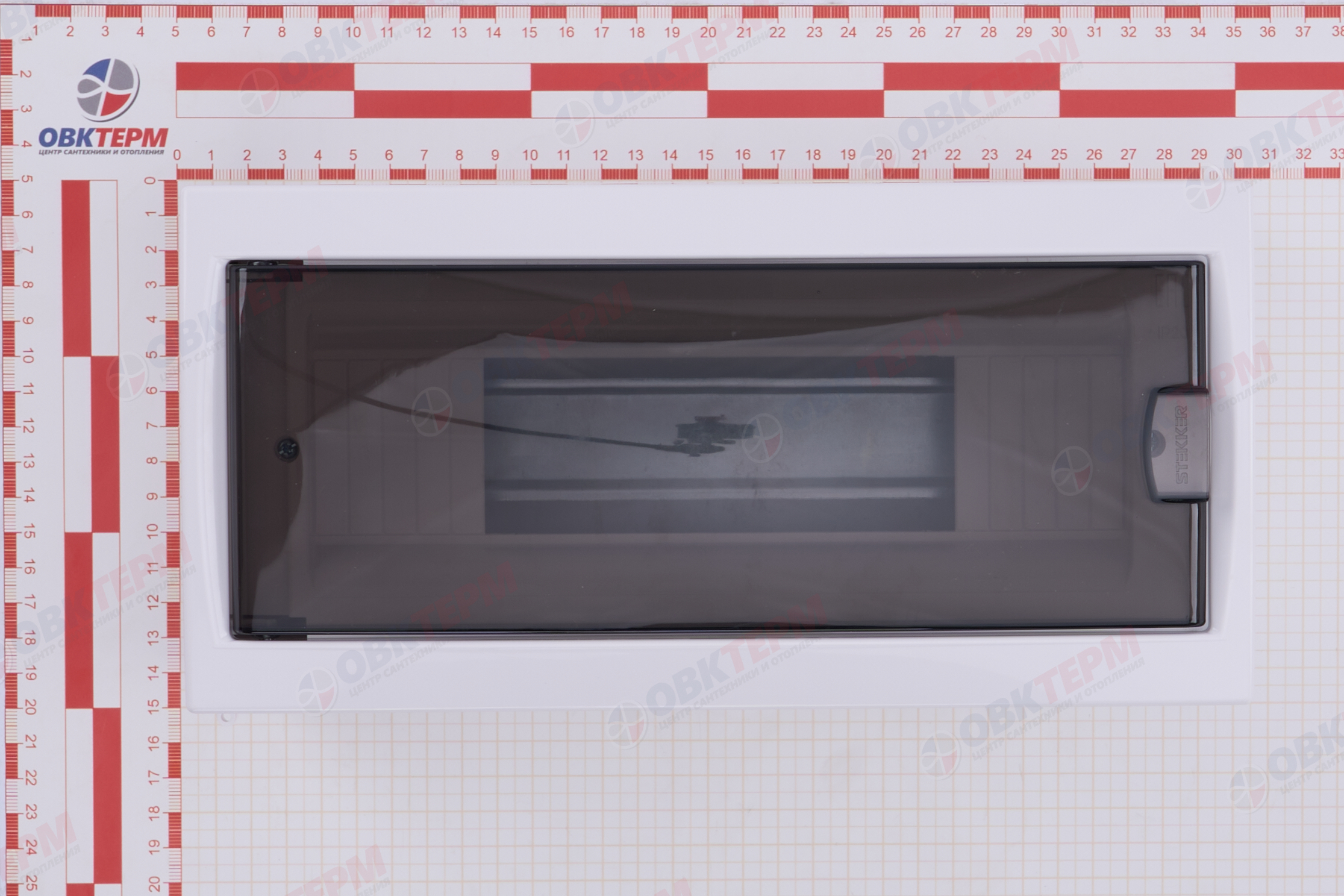 Бокс настенный 12 модулей STEKKER, пластик, IP20, серия Standart (КНО-12Д), EBX50-3/12-20 - миниатюра №8