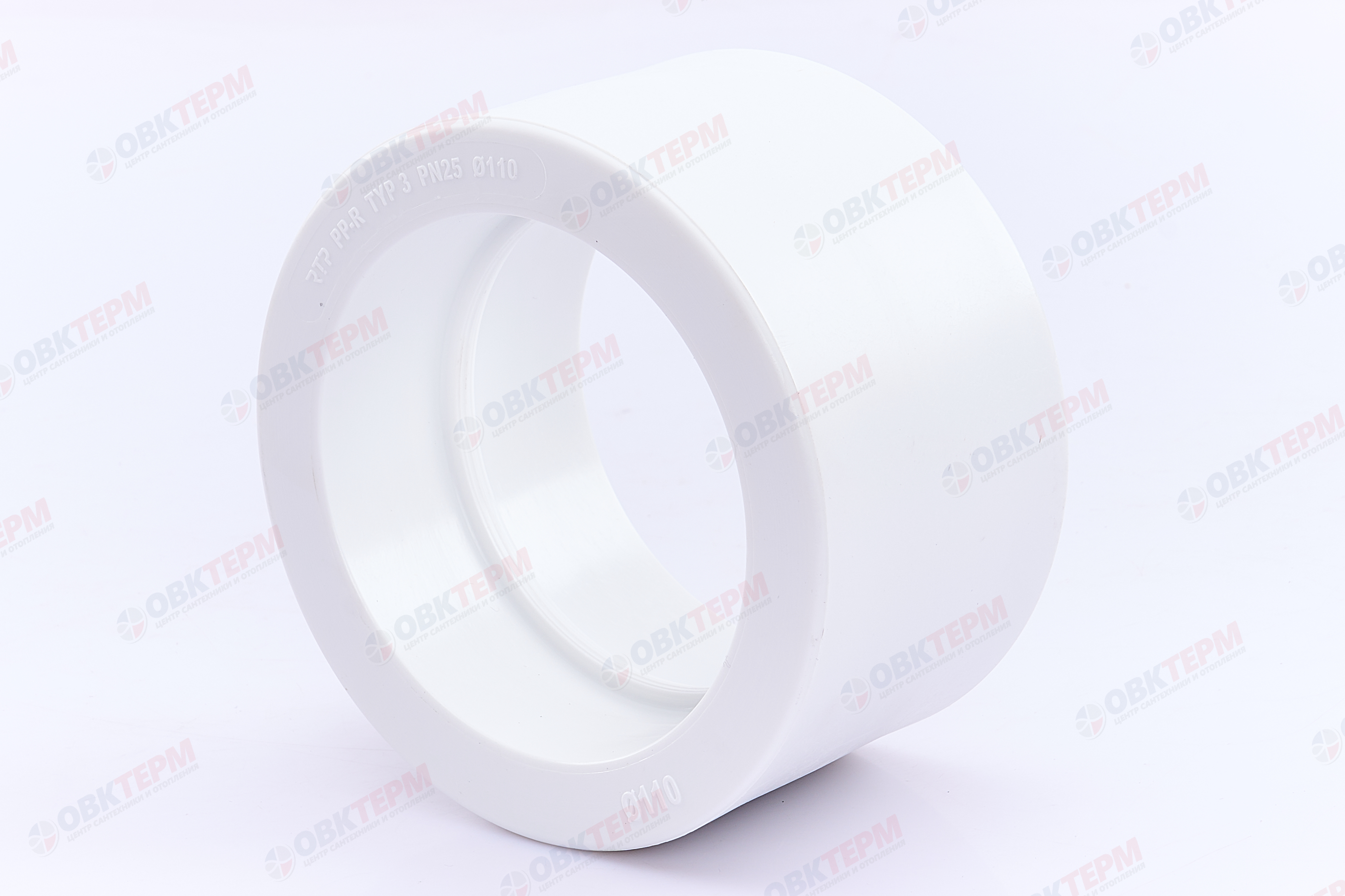 Муфта 110    БЕЛАЯ PP-R    (RTP)    (10/1) - Изображение №1