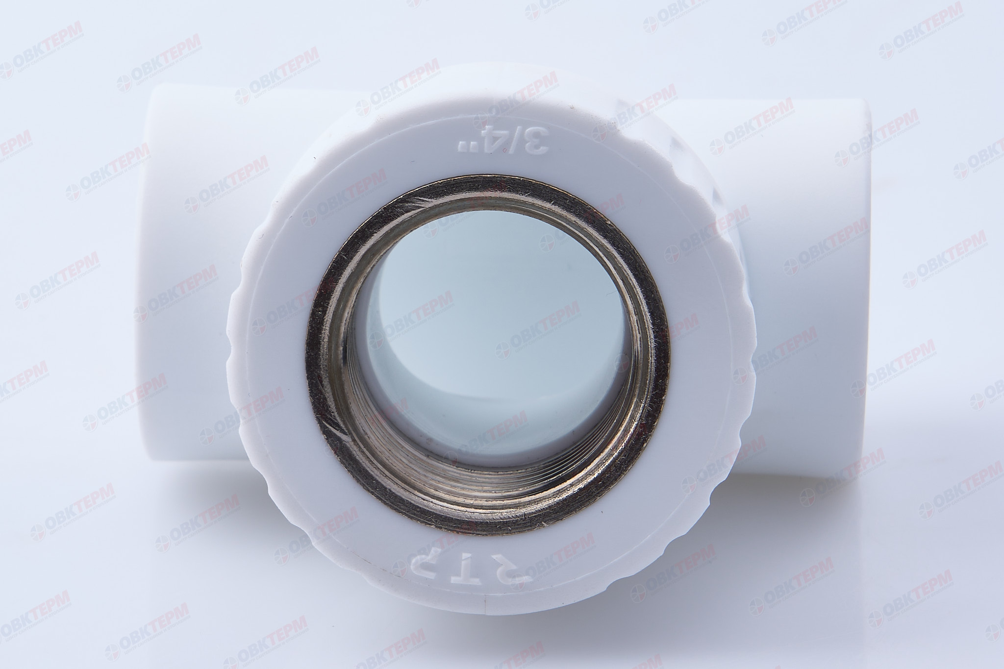 Тройник с МРВ 25 * 3/4" * 25    БЕЛЫЙ PP-R   (RTP)     (60/15) - Изображение №4