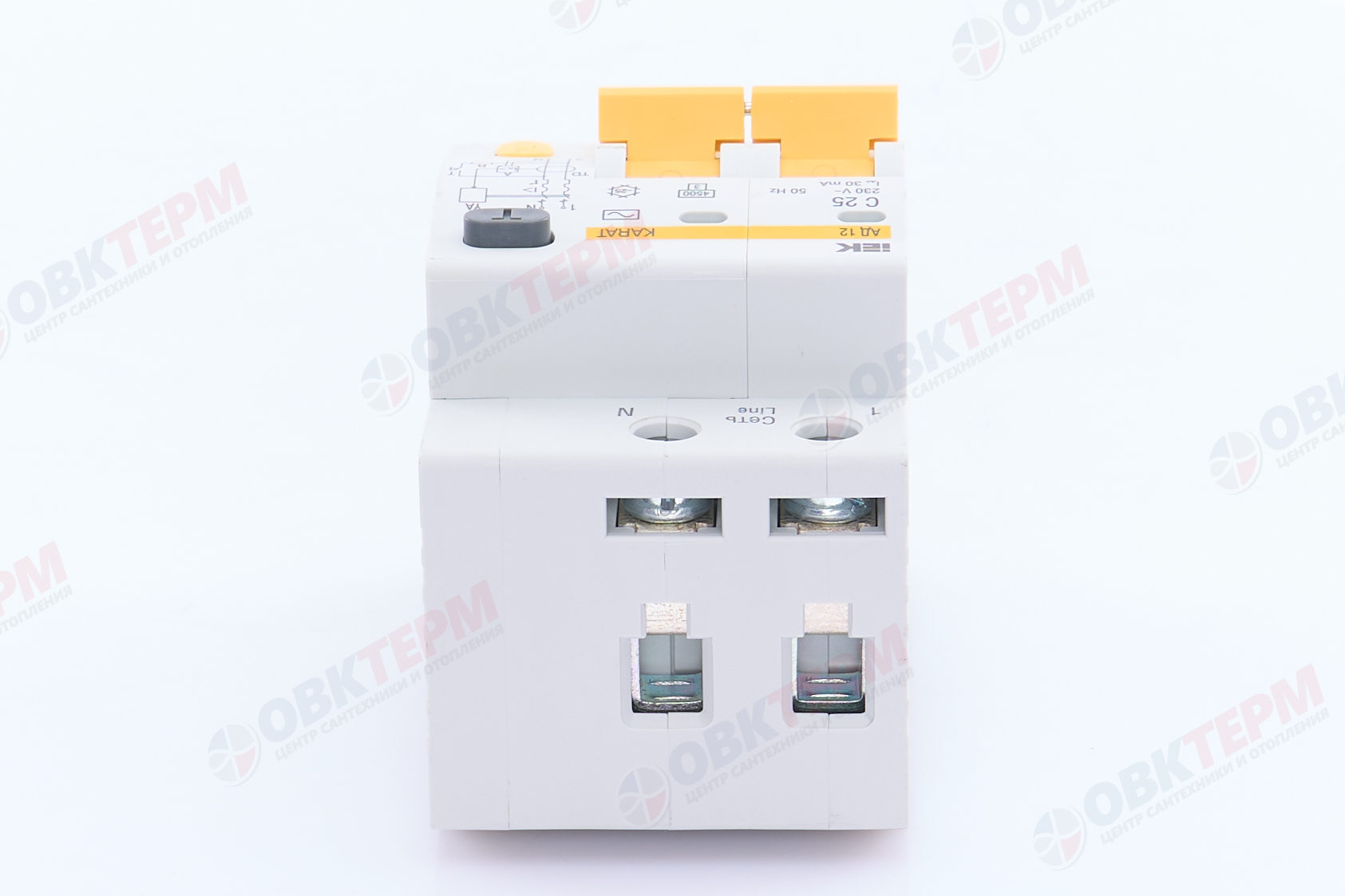 Выключатель дифференциального тока (УЗО) IEK 2п 25А 30мА тип AC ВД1-63 - миниатюра №9