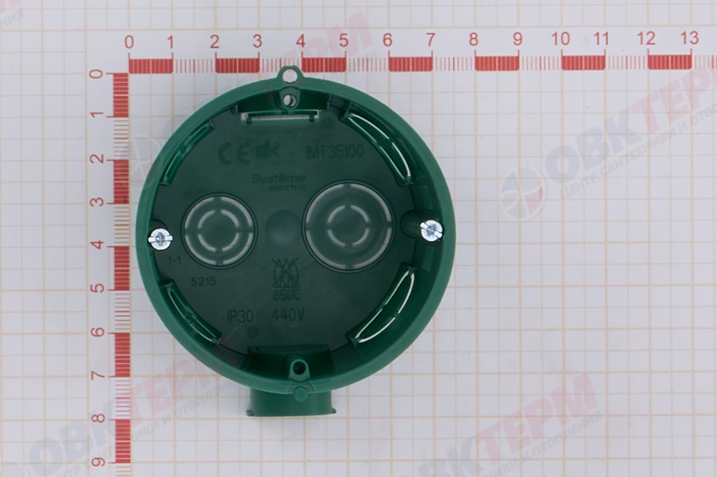 Подрозетник блочный СП 68(65)х45мм IMT35100 зелёный Systeme Electric - миниатюра №10