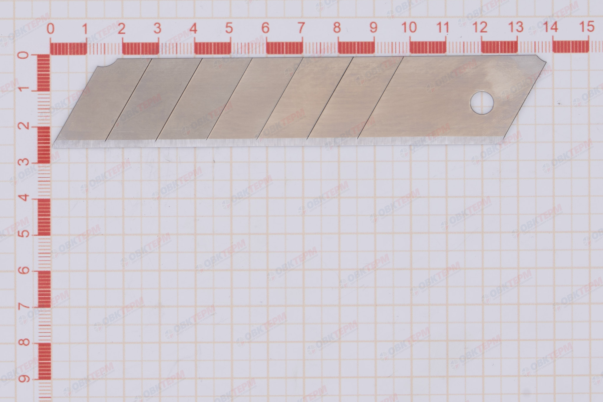 Лезвия запасные к ножам 25*125 мм, 10 полотен, сегментированные Bartex - Изображение №5