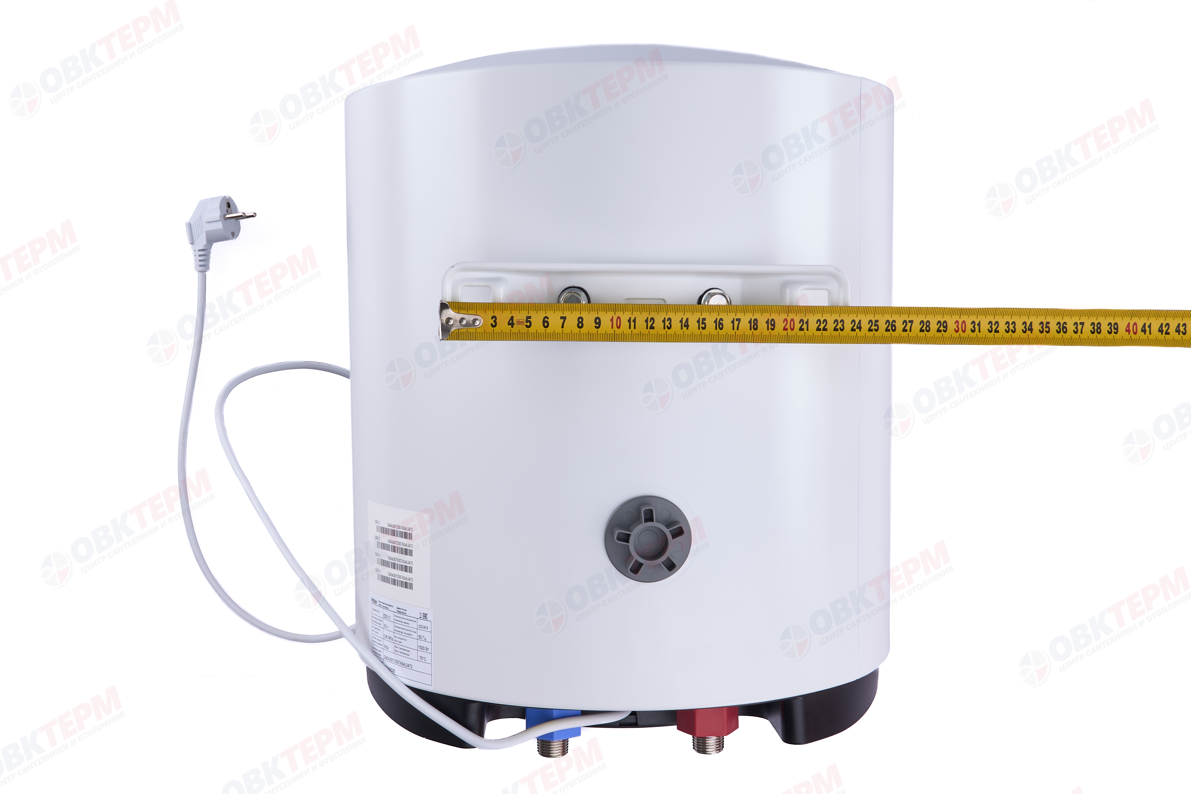 Бойлер   Haier ES         30  V- С1  (вертик.,белый,тэн 1,5 кВт, в450,ш380,г390) - миниатюра №7