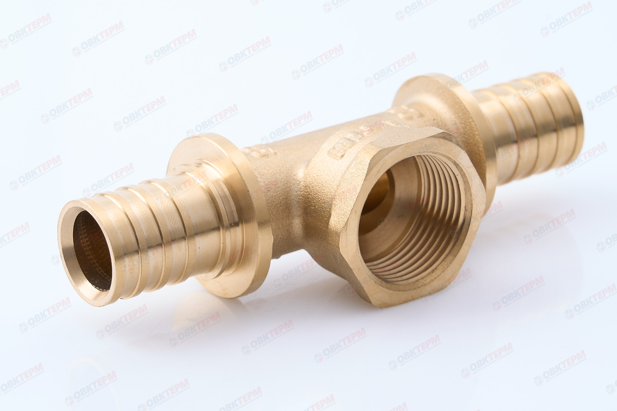 Тройник  аксиальный 25-3,5 х 3/4"в х 25-3,5       TIM         (64/8шт) - Изображение №1