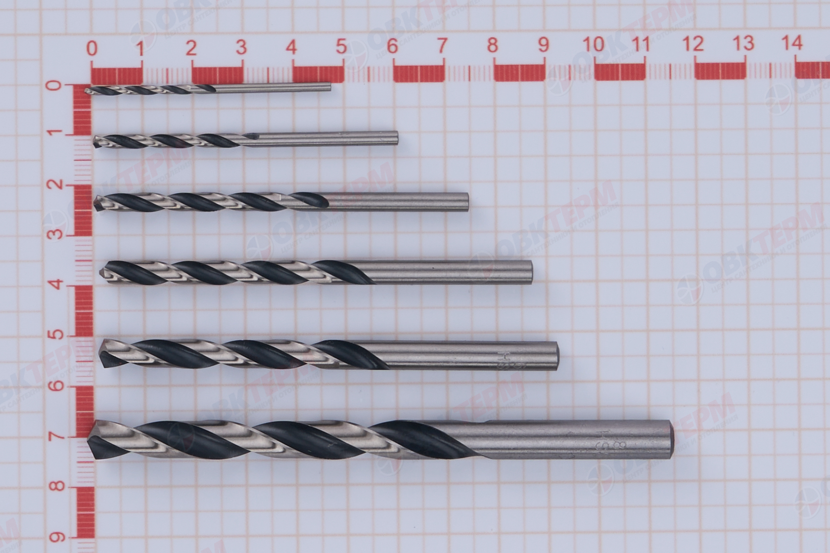 Набор сверл по металлу 6 шт. AKD1055 - Изображение №3