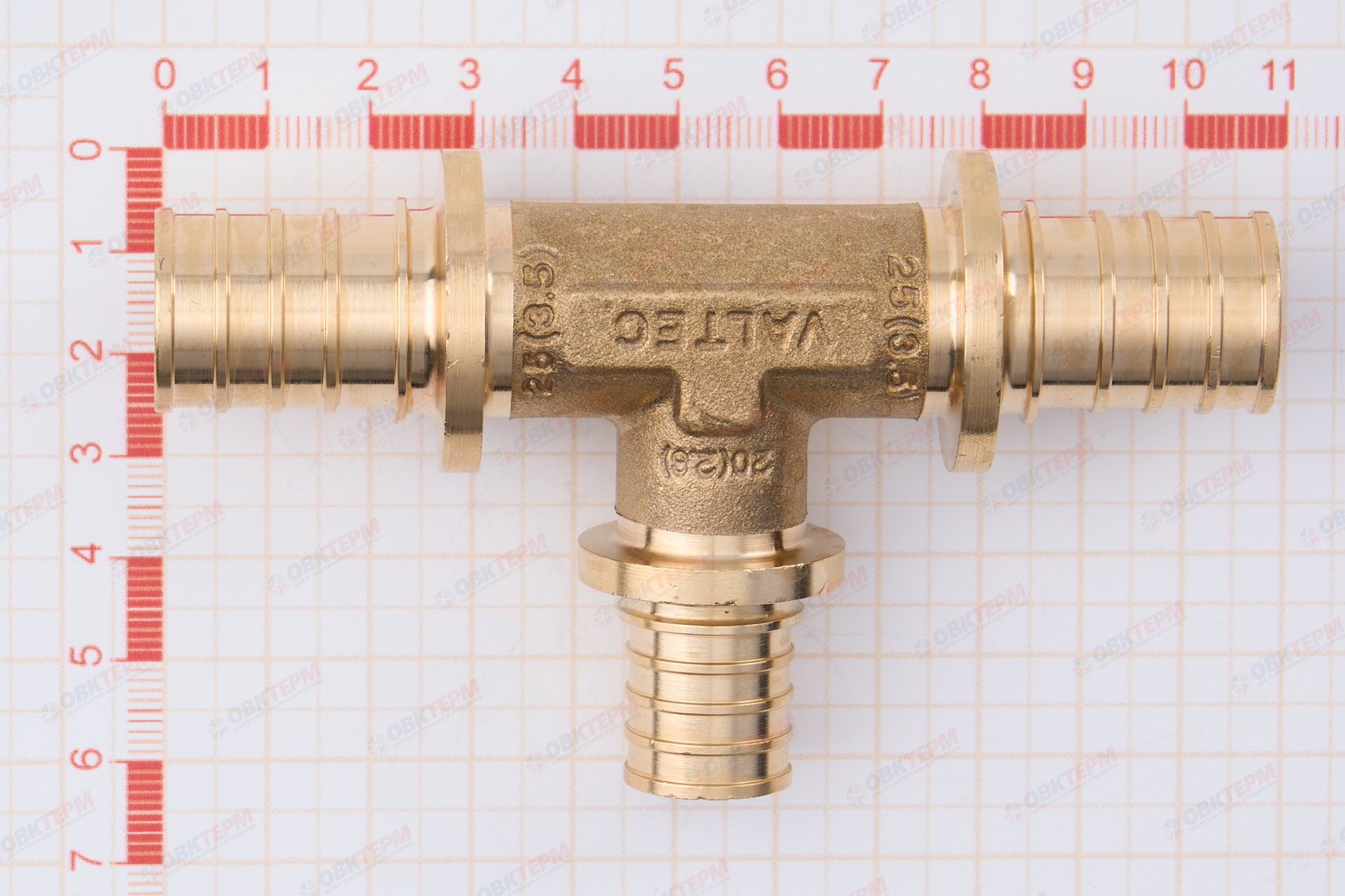 Тройник надвижной 25(3,5) х 20(2,8) х 25(3,5)    VALTEC  (45/5) - Изображение №5