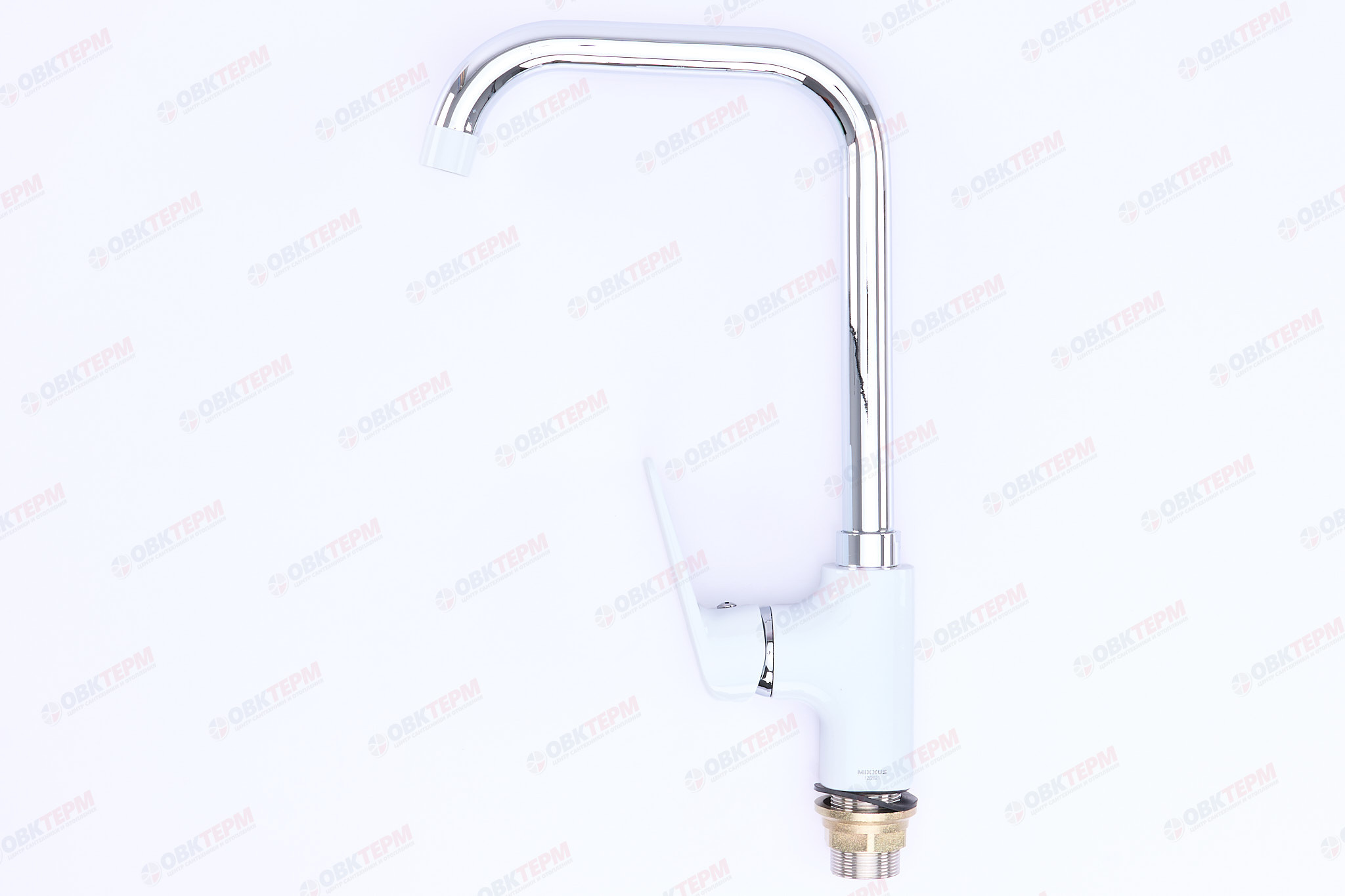 Смеситель д/кухни MIXXUS OREGON 014-G  ГАЙКА (WHITE) (10 шт/ящ) - миниатюра №2