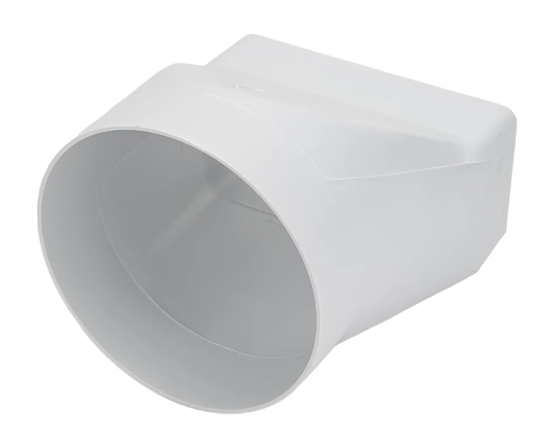 Соединитель прямой плоского канала 55*110 с круглым d100 мм Эвент - Изображение №2