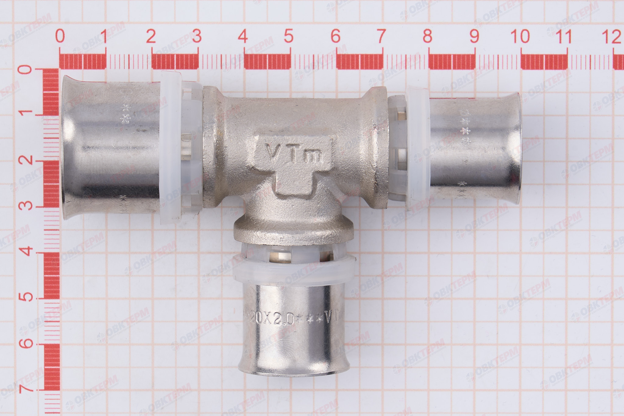 Тройник  пресс  Valtec 26*20*20          (5уп/40ящ) - миниатюра №6