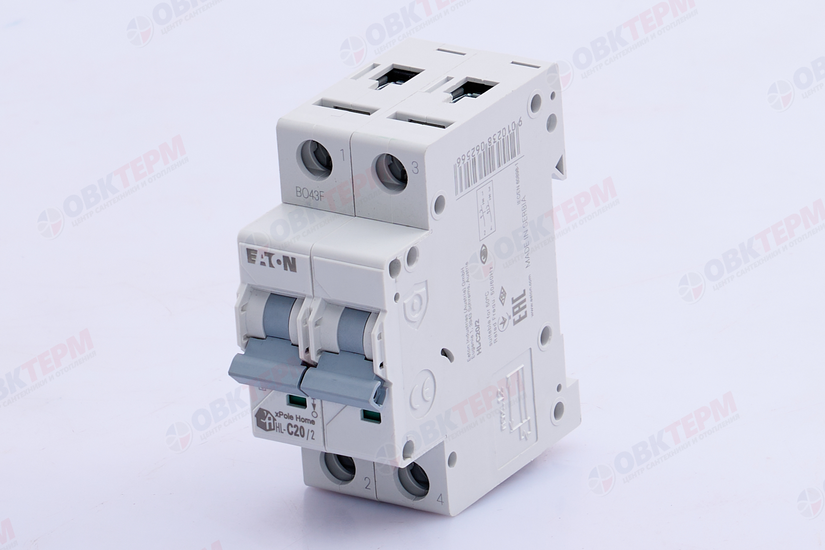 Выключатель автоматический 2п C 20A HL EATON (6шт/уп) - Изображение №2