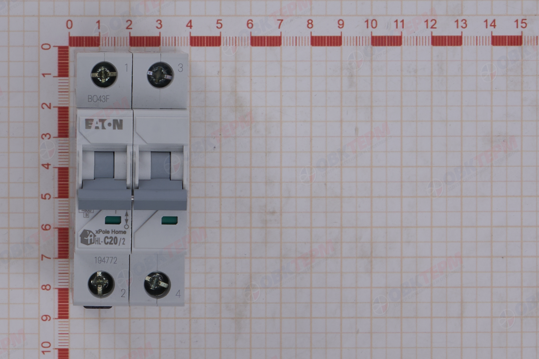 Выключатель автоматический 2п C 20A HL EATON (6шт/уп) - миниатюра №8