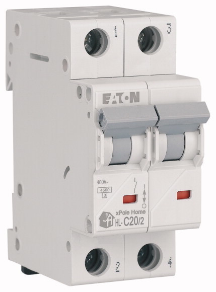 Выключатель автоматический 2п C 20A HL EATON (6шт/уп) - Изображение №2