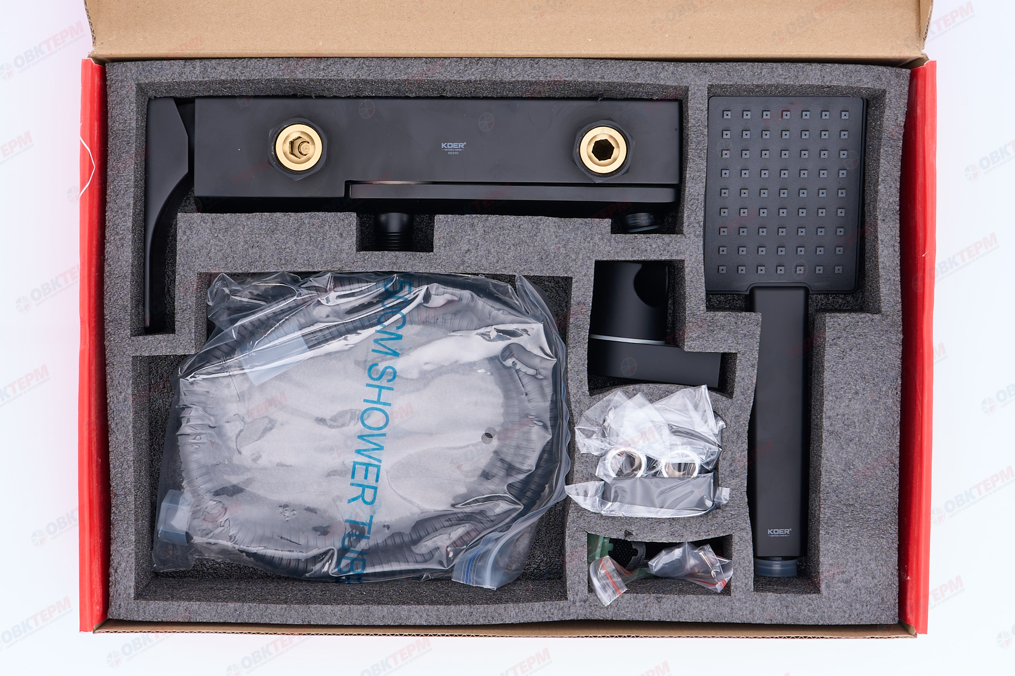 Смеситель д/ванны короткий KOER KB-41010-05  (Цвет черный)  (8шт/ящ) - Изображение №4