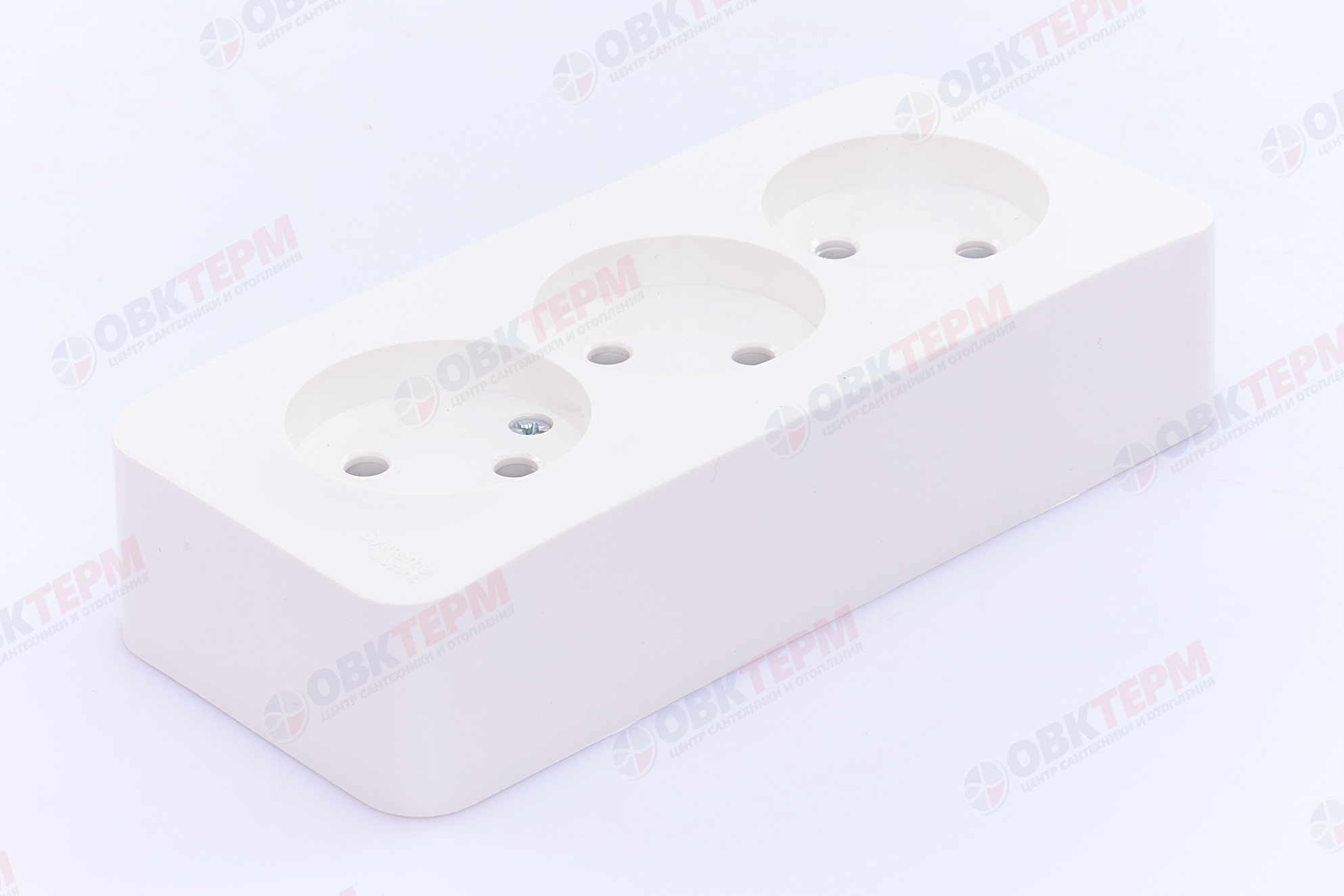 Розетка 3-местная б/з 16А IP20 без защ. шторок с изолир. пластиной белый Blanca Systeme Electriс - миниатюра №2