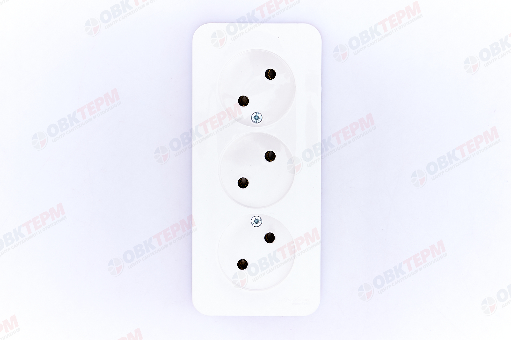 Розетка 3-местная б/з 16А IP20 без защ. шторок с изолир. пластиной белый Blanca Systeme Electriс - миниатюра №5