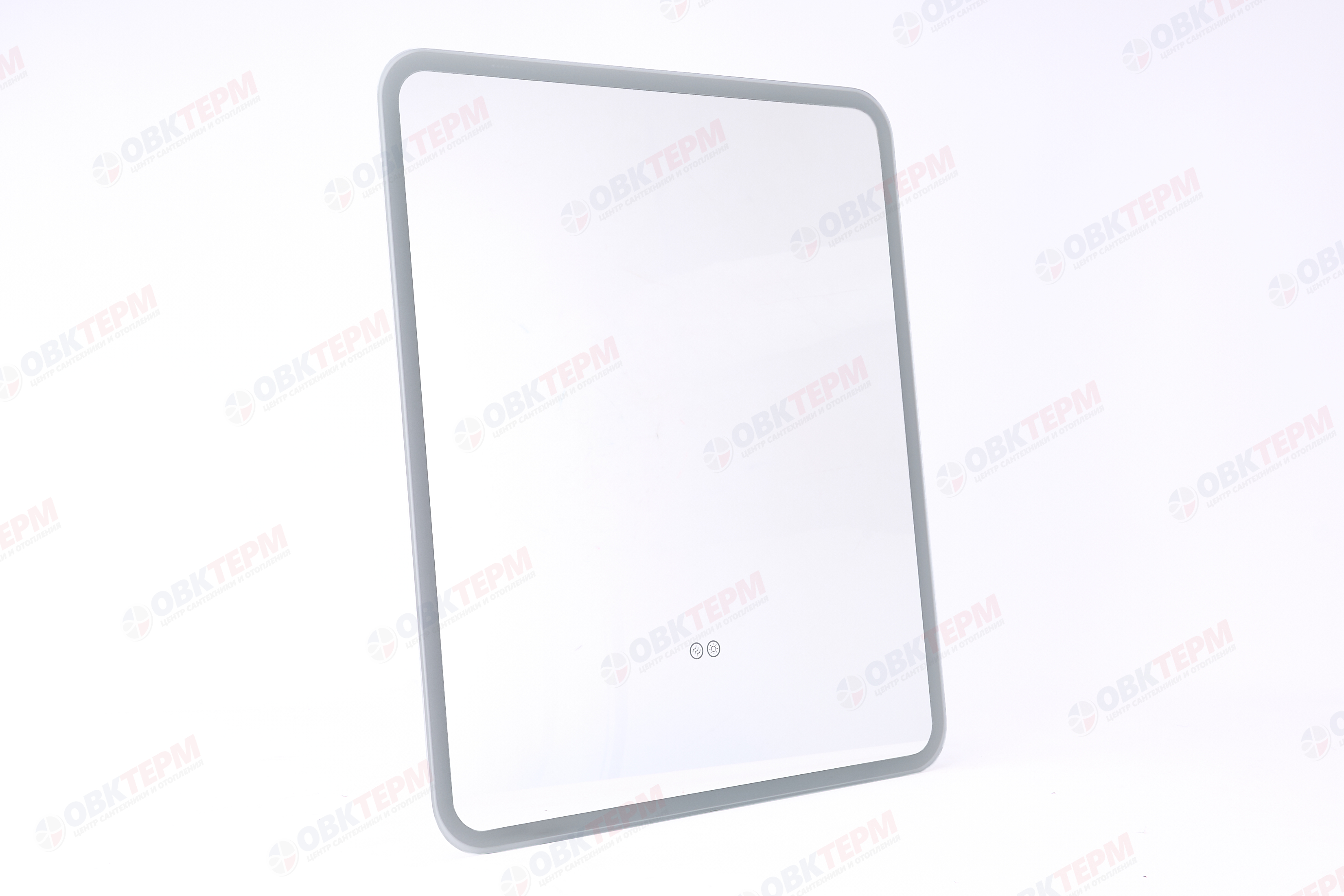 Зеркало  600х700 Gent с LED подсветкой,подогревом,литым коробом и сенсорным выкл.Кайман Glassiko - миниатюра №2
