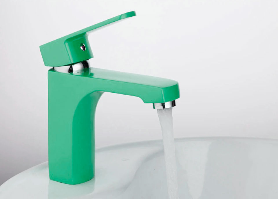 Смеситель д/умывальника MIXXUS MISSOURI 001 Ø35 ГАЙКА (GREEN) (10 шт/ящ) - миниатюра №2