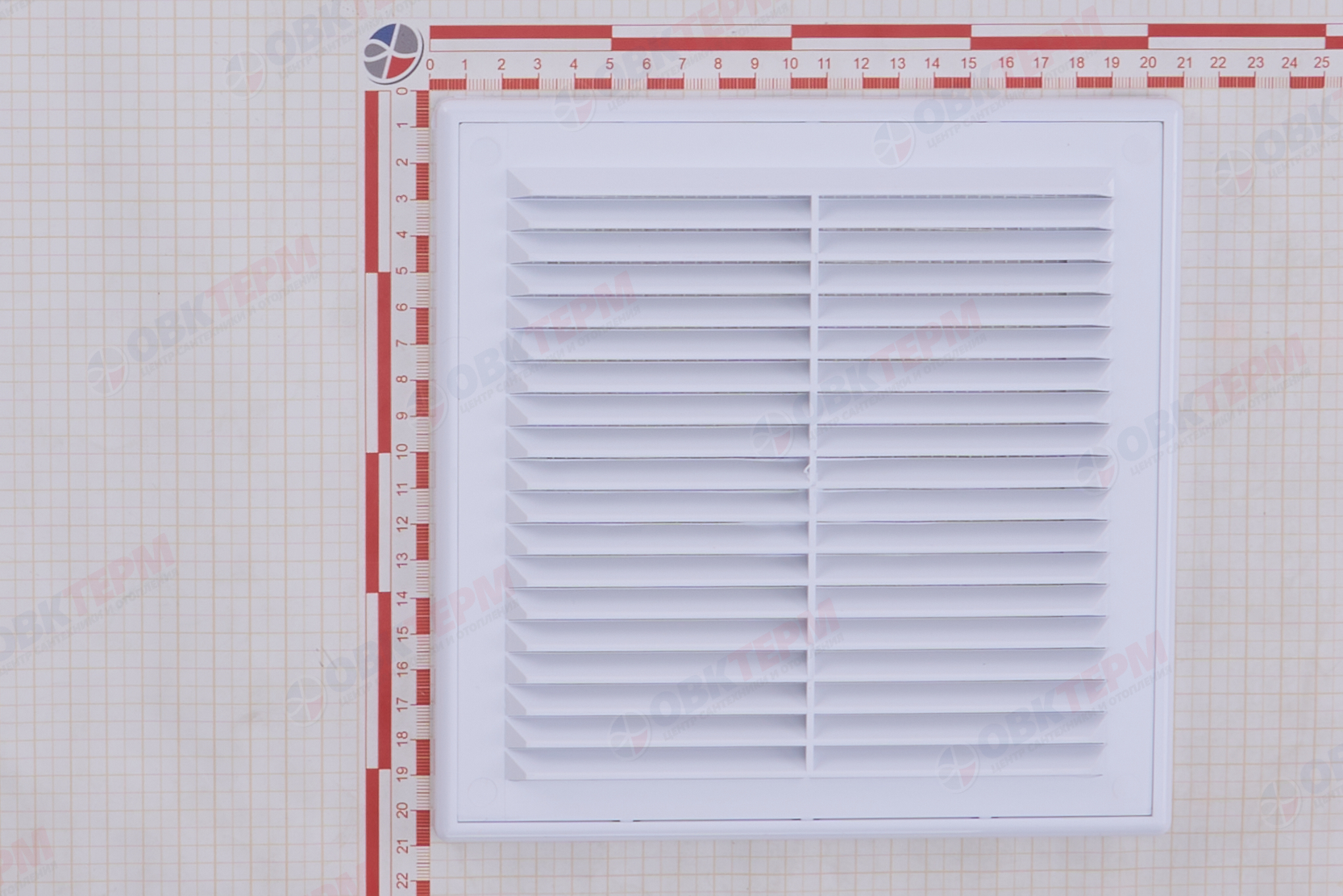 Решетка вентиляционная ПР Ш207*В207 разъемная, с антимоскитной сеткой (100шт/уп) Эвент - Изображение №3