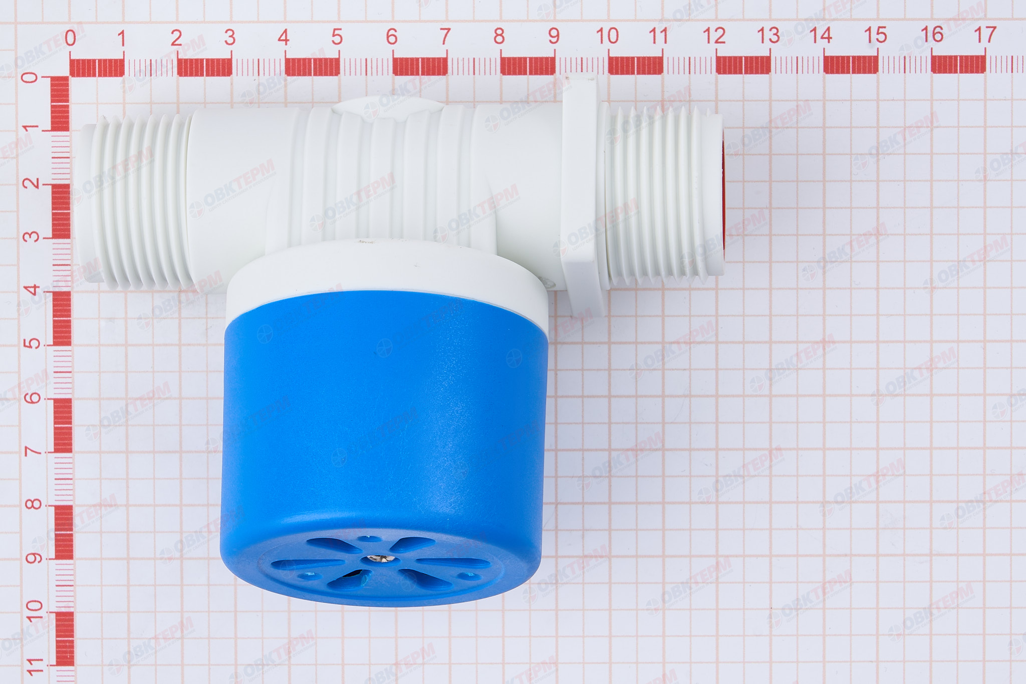 Поплавок-КЛАПАН   д/емк   1"   из АБС пластика боковое подключение МАК (коробка) - миниатюра №7