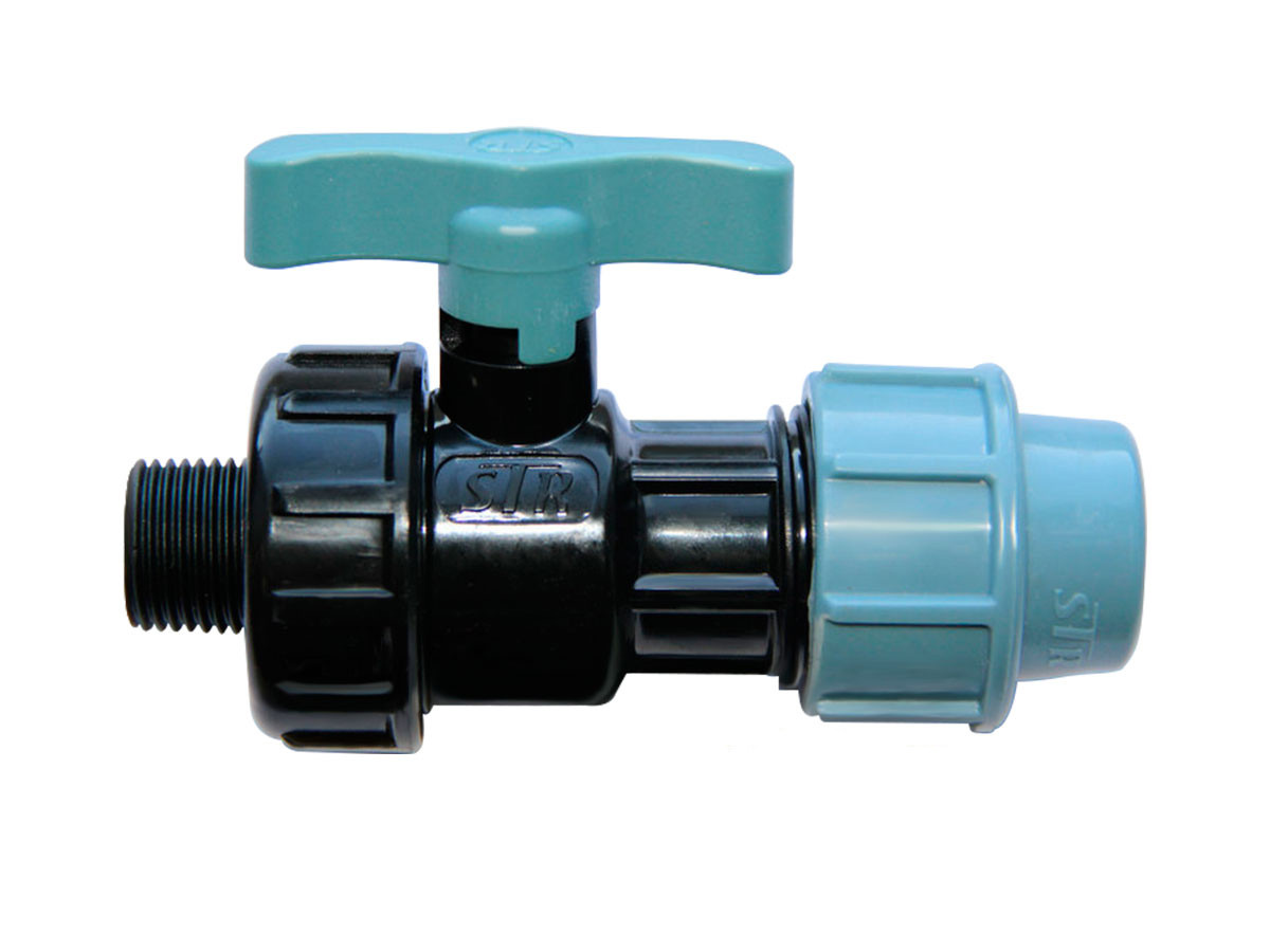 Кран      20  *  3/4" н     ПНД  ИТАЛ/Spektr   (180/15шт) - Изображение №1