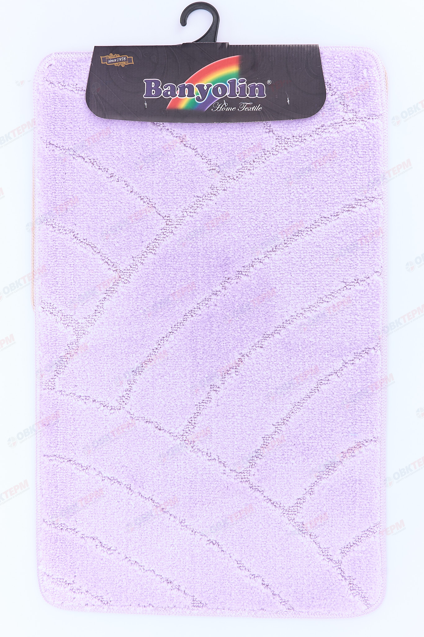 Комплект ковриков для в/к BANYOLIN CLASSIC 500х800/500х400мм 11мм (сиреневый) - Изображение №2