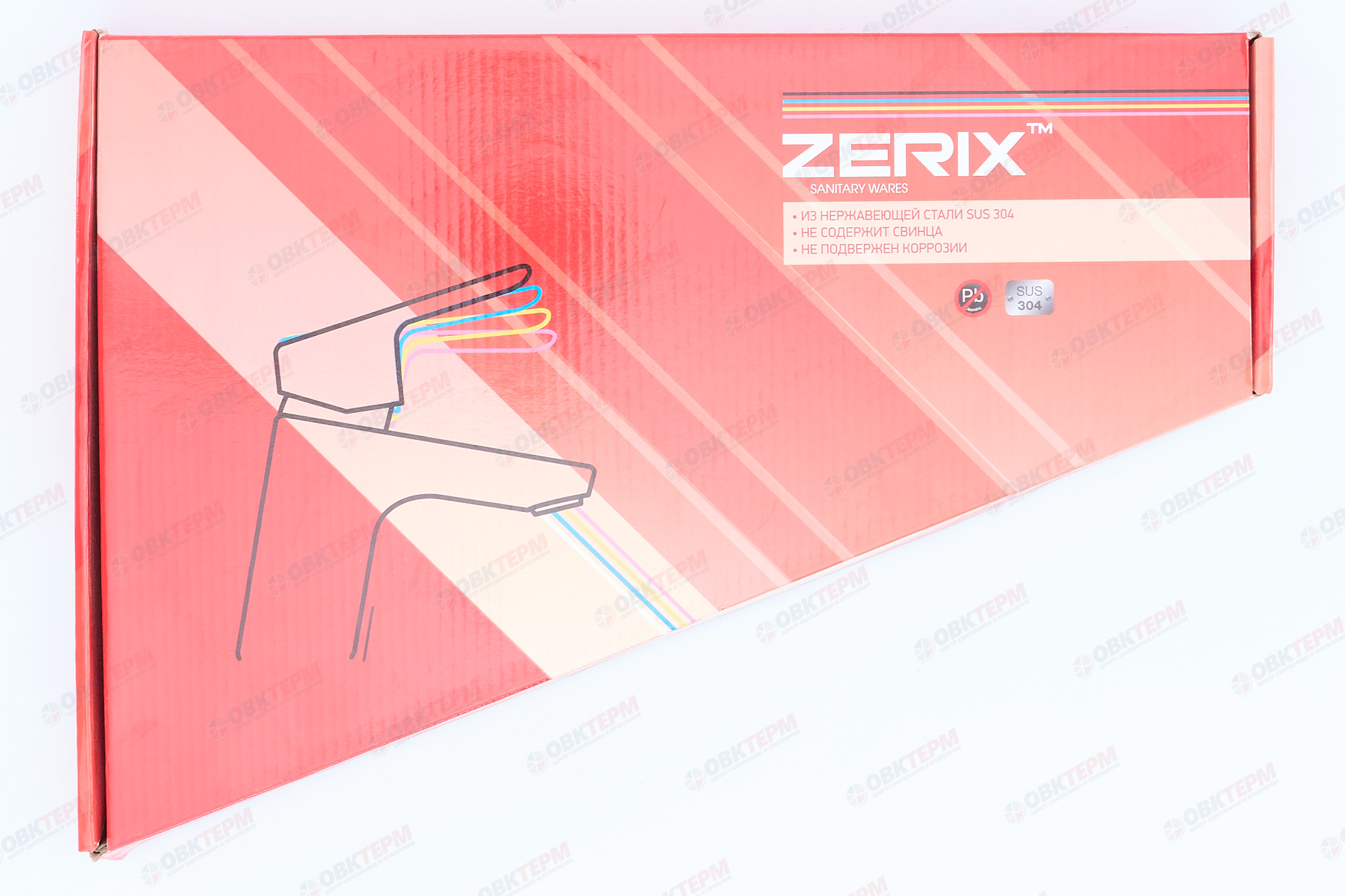 Смеситель д/кухни нерж/сталь ZERIX LUX-011 REFLECTOR 10 шт/ящ - миниатюра №7