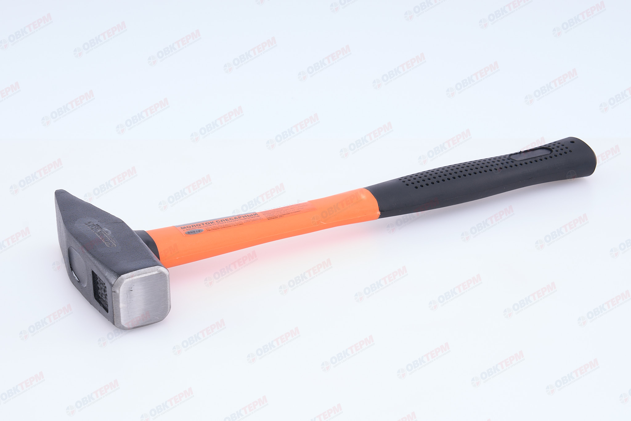 Молоток немецкого типа, фибергласовая ручка, кованый боек 800 гр SANTOOL - Изображение №2