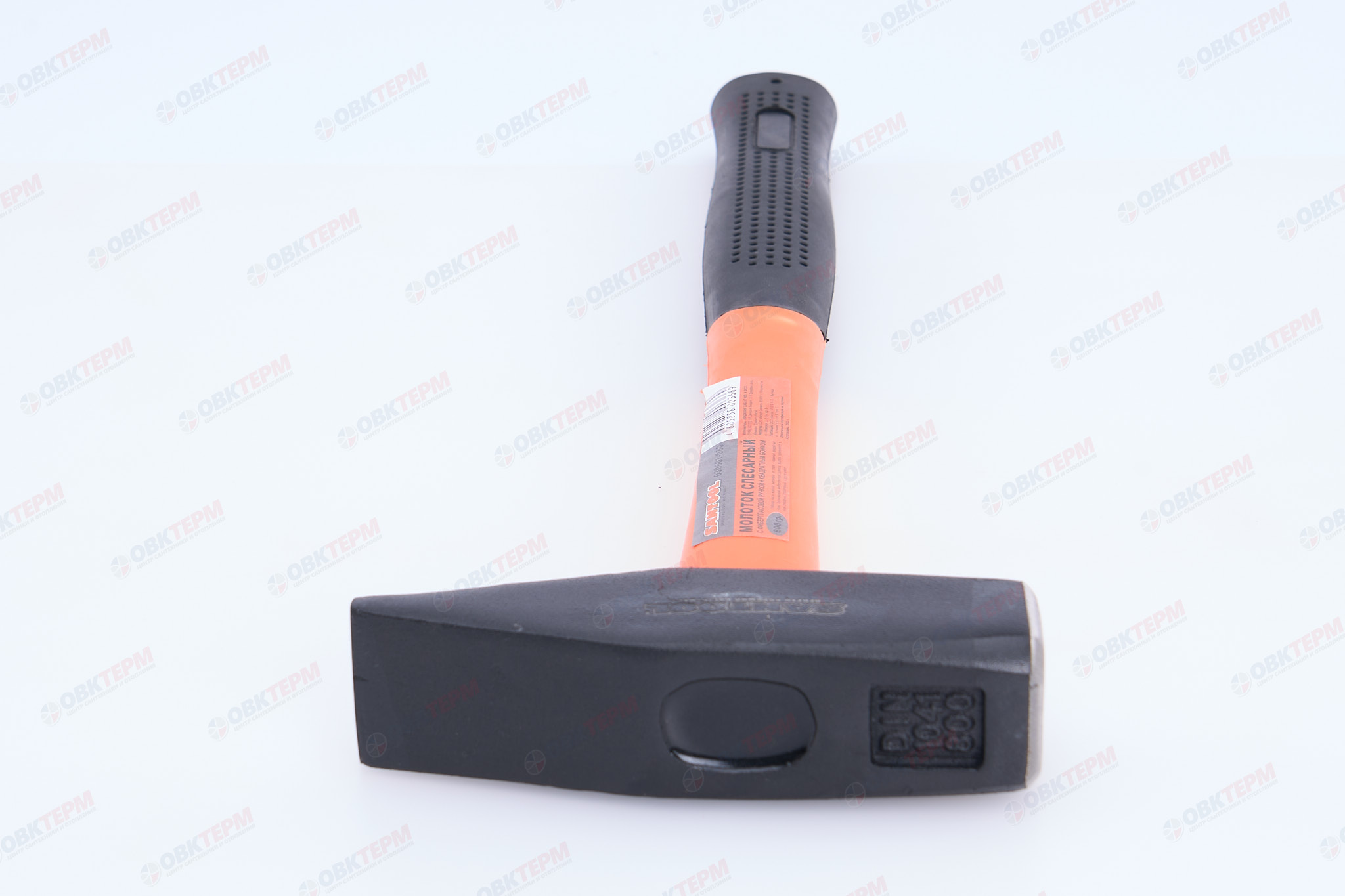 Молоток немецкого типа, фибергласовая ручка, кованый боек 800 гр SANTOOL - Изображение №5