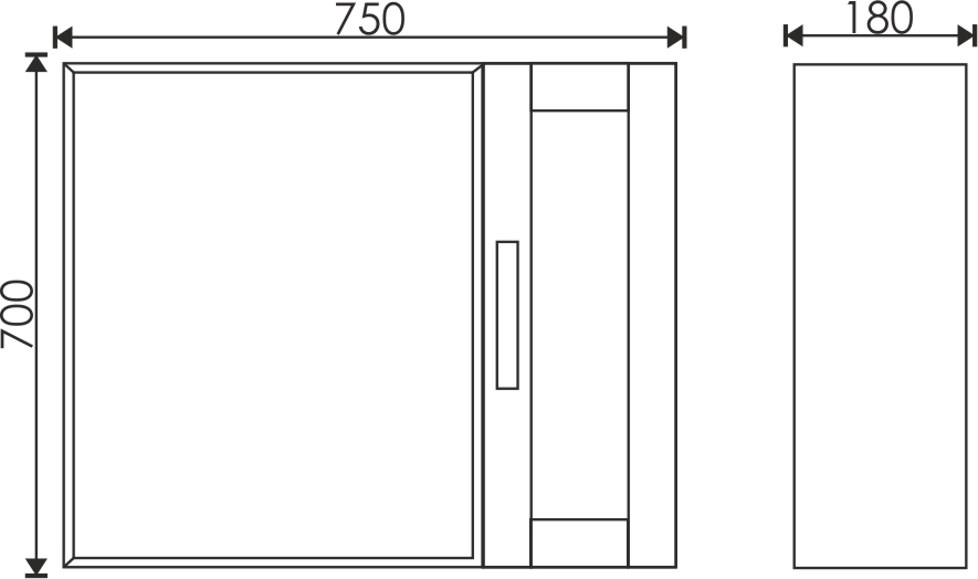 Зеркало EvaGold 75 "Demure" - миниатюра №2