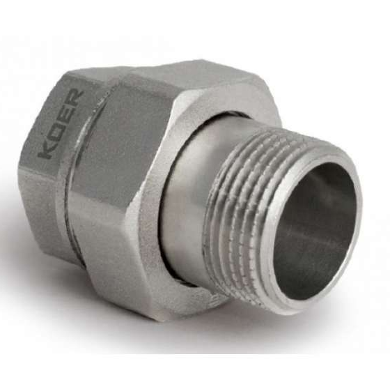Американка   KOER        3/4"  прямая с обратным клапаном усиленная  (100 шт) - Изображение №2