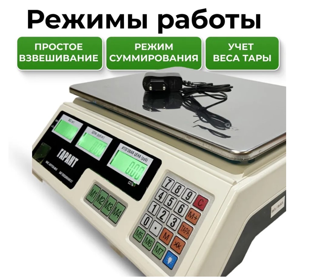 Весы настольные Гарант ВП-40 (5 шт/уп) Comfort - Изображение №5