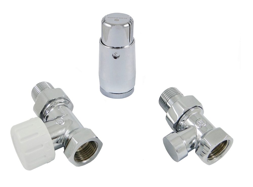 Набор термостатический прямой DE LUXE (хром), 1/2"  Royal Thermo - Изображение №3