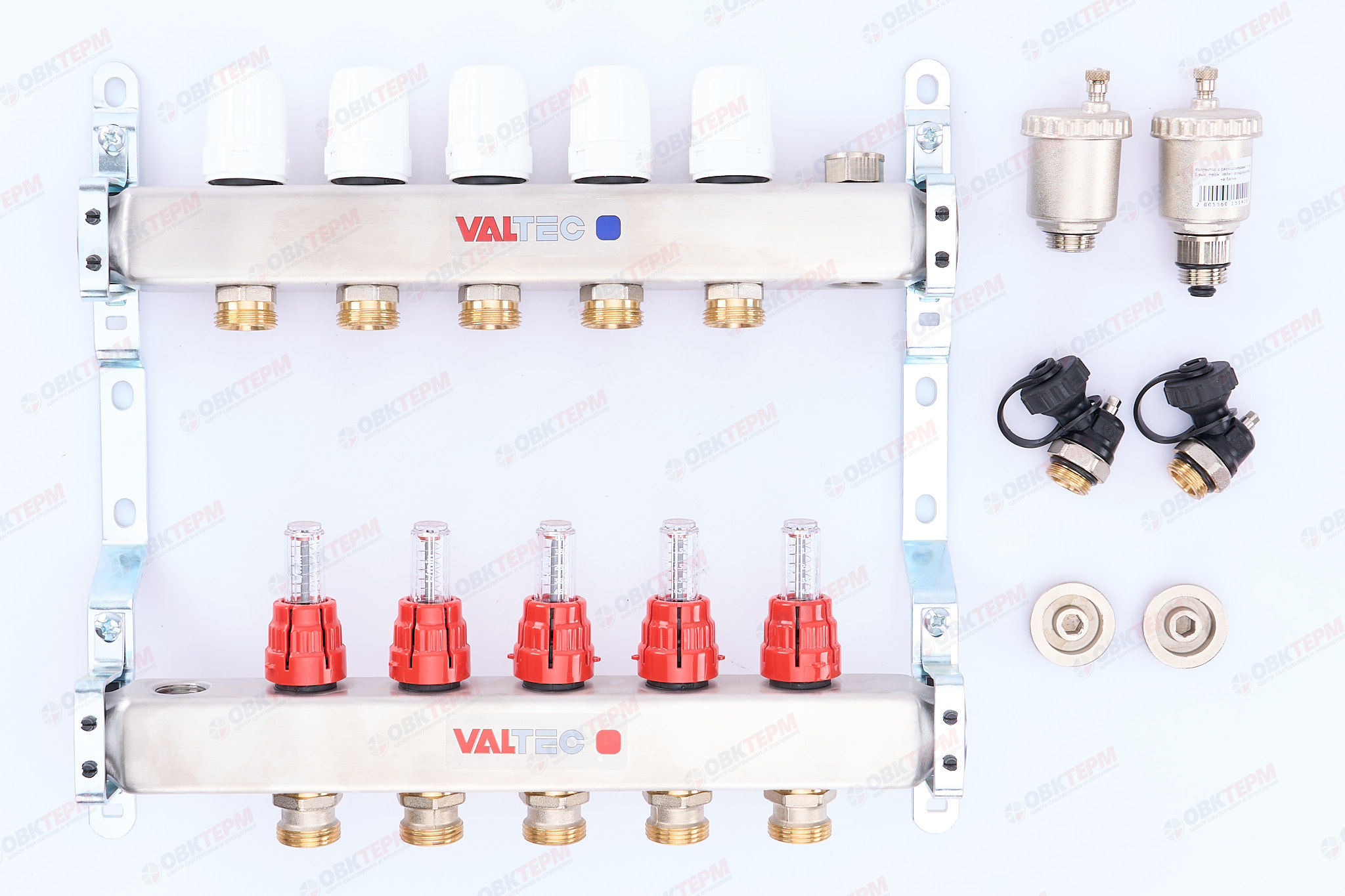 Коллект. БЛОК  Valtec НЕРЖ в сборе 1* 5 вых. Еврок.3/4 - миниатюра №6