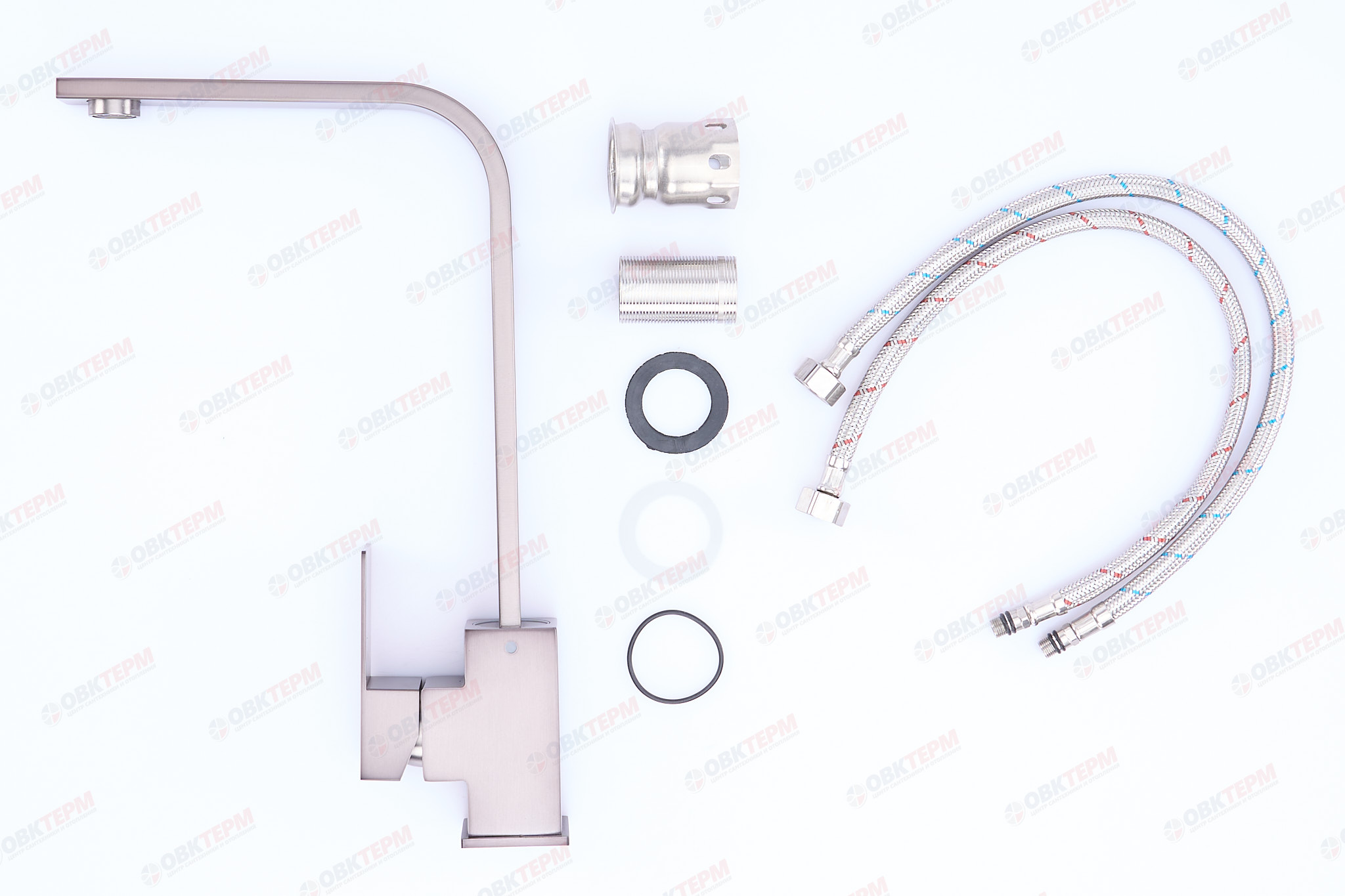 Смеситель д/кухни нерж/сталь MIXXUS KUB-011 GRAPHITE  (10 шт/ящ) - миниатюра №3