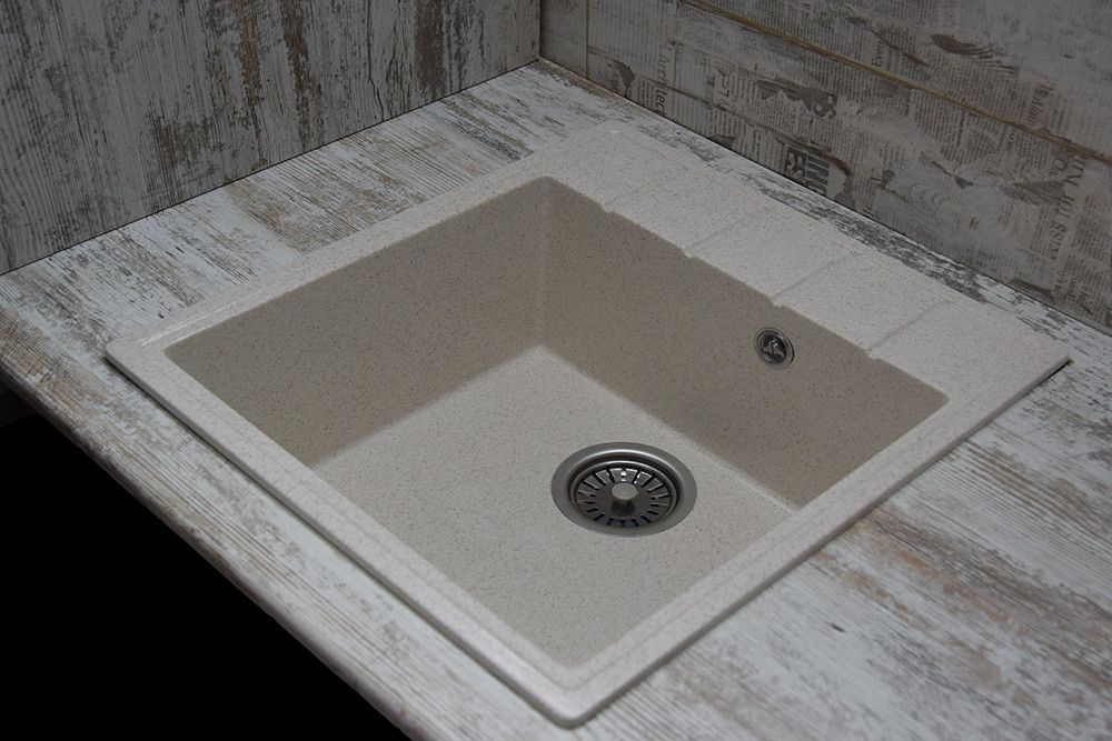 Мойка КАРАВАН Модель ТОГО квадрат 465*505*180 мм ЛАТТЕ - миниатюра №5