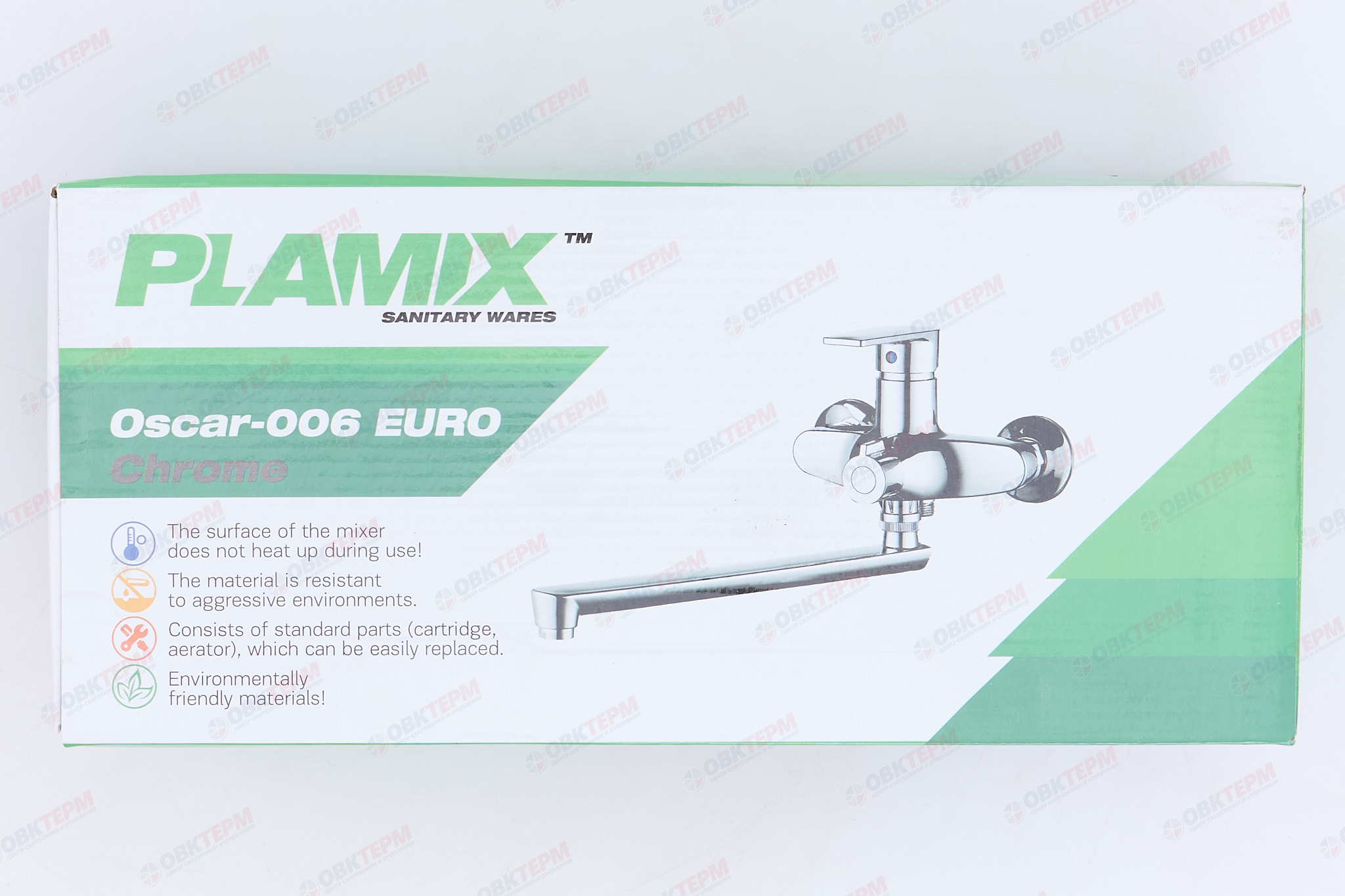 Смеситель д/ванны PLAMIX Oscar-006 EURO Chrome (без шланга и лейки) (24шт/ящ) - миниатюра №6